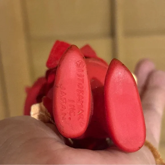 Vintage rare Devil diablo red rojo Doll ornament w defects Valentine’s Day decor - Picture 15 of 16